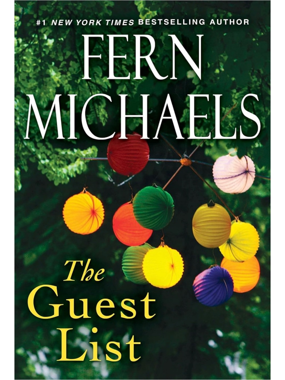 Fern Michaels "The Guest List" Paperback Book - Colorful Lantern Cover